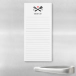 Grilling Love Couple Grocery List Magnetic Notitie Magnetisch Notitieblok<br><div class="desc">Een handige manier om je boodschappenlijstje bij te houden en te plannen wat je daarna gaat roepen.</div>