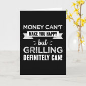 Grilling maakt je gelukkig Funny Gift Kaart (Gele Bloem)