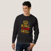 Grilling Master Backyard Chef Dad Grandad Trui (Voorkant volledig)