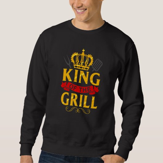 Grilling Master Backyard Chef Dad Grandad Trui (Voorkant)
