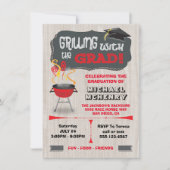 Grilling met Afstudeerder BBQ Graduation Party Kaart (Voorkant)