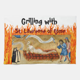Grilling met St. Lawrence of Rome (M 022) Theedoek