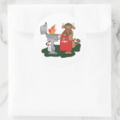 Grilling Ronde Sticker (Tas)