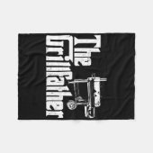 Grilling Smoker And Grill Chef Grillfather Grilled Fleece Deken (Voorkant (Horizontaal))