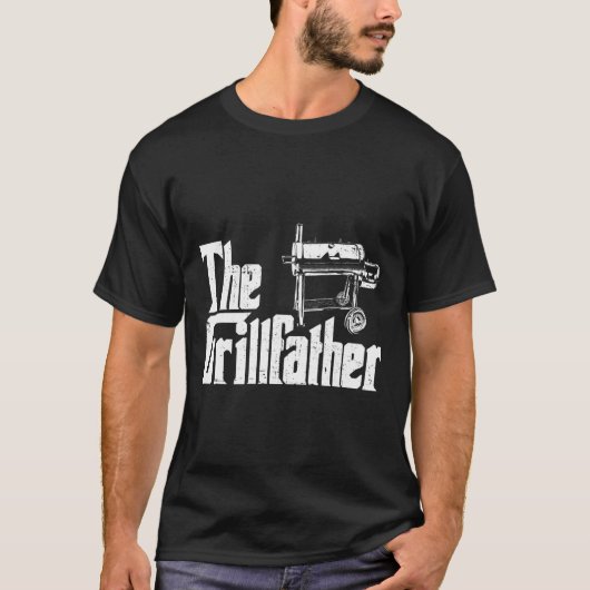 Grilling Smoker And Grill Chef Grillfather Grilled T-shirt (Voorkant)