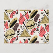 Grilling Summer BBQ Doodles Baby shower Briefkaart (Achterkant)