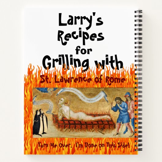 Grilling with St. Lawrence of Rome (M 022) Recipe Notitieboek (Achterkant)