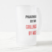 Grillmaster apotheker matglas bierpul (Voorkant rechts)