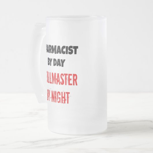 Grillmaster apotheker matglas bierpul (Voorkant links)