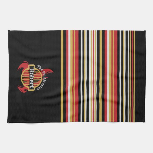 GrillMaster BBQ Bold Stripes Theedoek (Horizontaal)