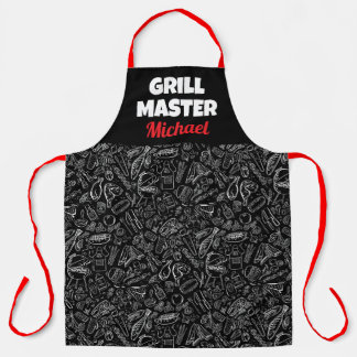 Grillmaster bbq foodie mannen vader echtgenoot  schort