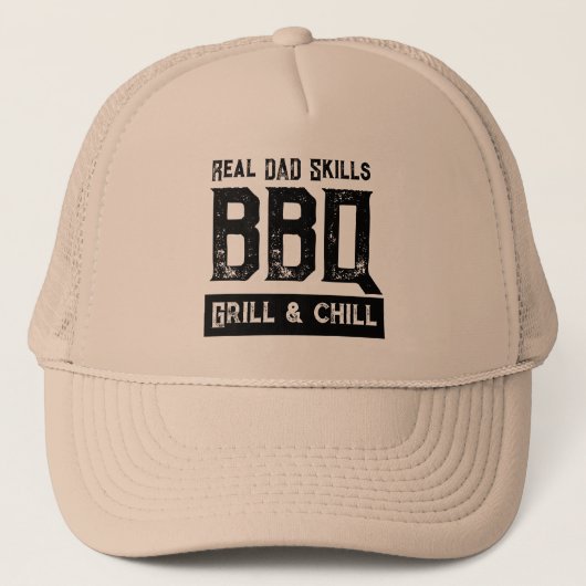 Grillmaster dad cool funny trucker hat pet (Voorkant)