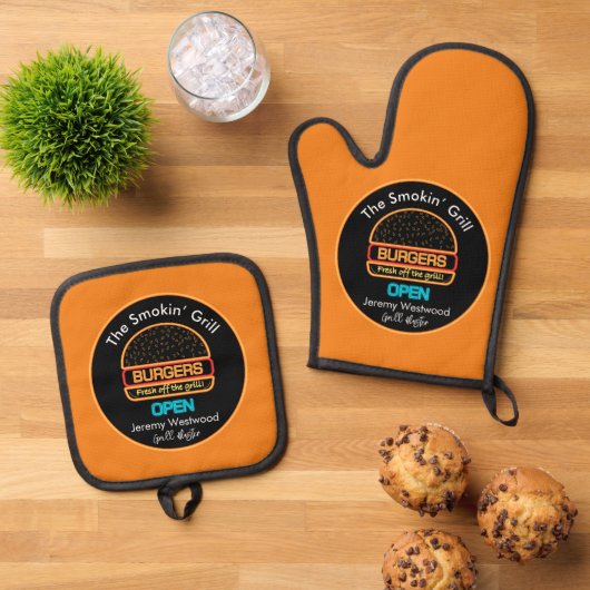 Grillmaster Grillen BBQ Ovenwant & Pannenlap Set (Top down)