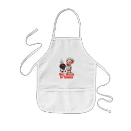 Grillmaster in opleiding  kinder schort