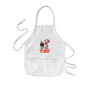 Grillmaster in opleiding  kinder schort