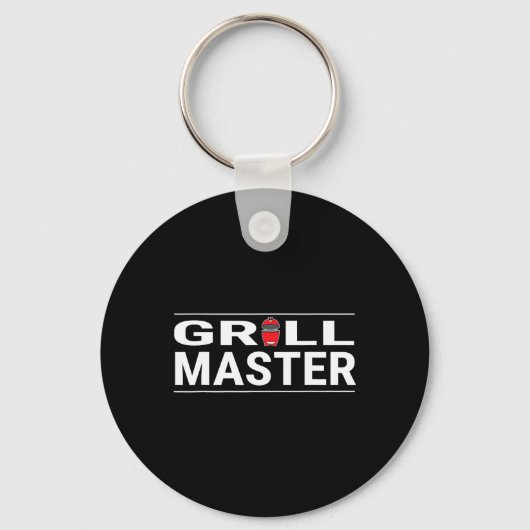 Grillmaster Kamado stijl Bbq Barbecue Pitmaster Sleutelhanger (Voorkant)