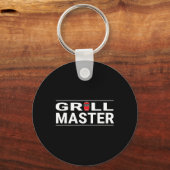 Grillmaster Kamado stijl Bbq Barbecue Pitmaster Sleutelhanger (Voorkant)