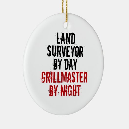 Grillmaster Land Surveyor Keramisch Ornament (Rechts)