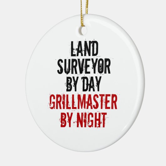Grillmaster Land Surveyor Keramisch Ornament (Links)