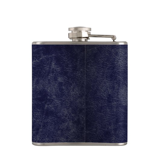 Grillmaster name marineledertextuur heupfles (Achterkant)