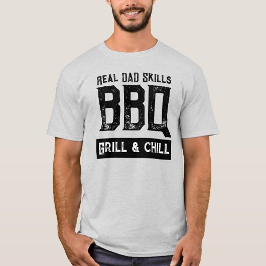 Grillmaster papa cool grappig t-shirt (Voorkant)