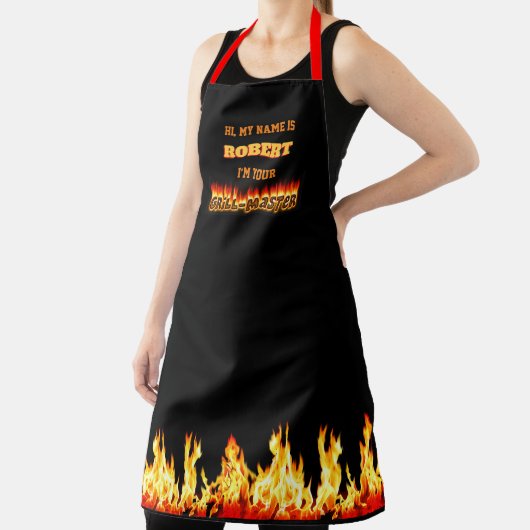 Grillmaster-Schort met jouw naam Schort (Insitu)