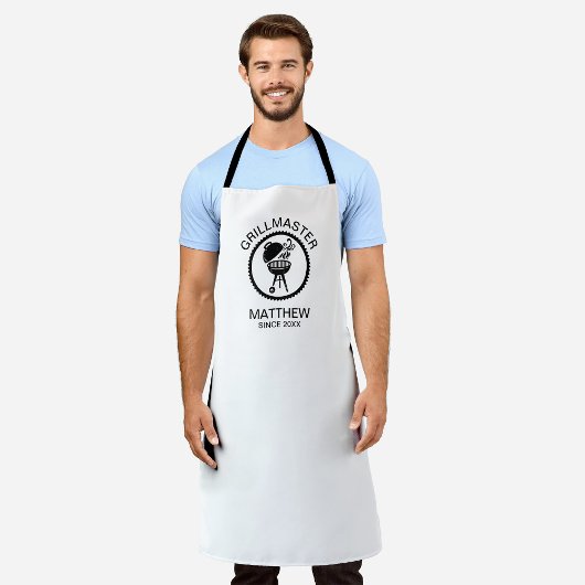 Grillmaster Since 20xx Black and White Schort