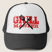 GrillMaster trucket hat cap for BBQ chef Trucker Pet (Voorkant)