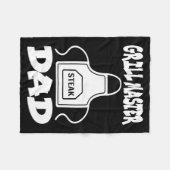 Grillmaster vader BBQ-grill barbecue-rokermachine  Fleece Deken (Voorkant (Horizontaal))