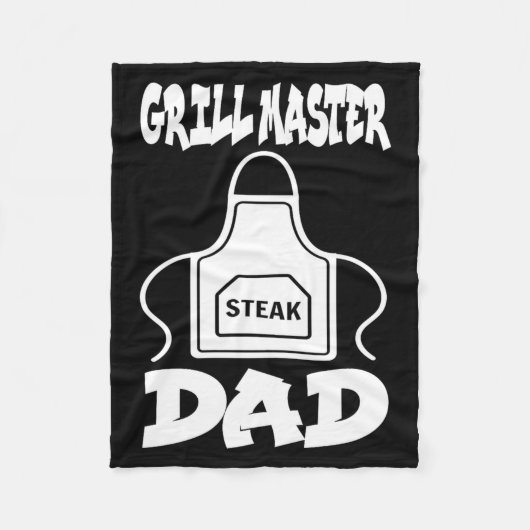 Grillmaster vader BBQ-grill barbecue-rokermachine  Fleece Deken (Voorkant)
