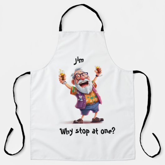Grillmeester en feestlegende schort (Voorkant)