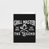 Grillmeester Het Man De mythe De legende - Grillin Kaart (Voorkant)