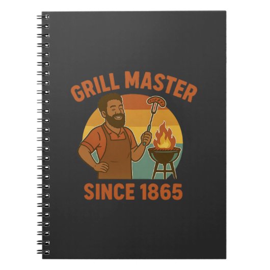 Grillmeester sinds 1865 Juneteenth BBQ Heritage Notitieboek (Voorkant)