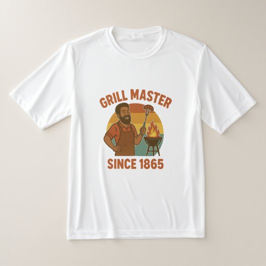 Grillmeester sinds 1865 Juneteenth BBQ Heritage T-shirt (Laagn)