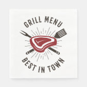 Grillmenu het Beste in de Stad Servet (Voorkant)