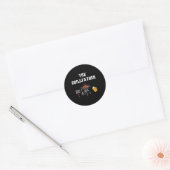 Grillvader Grillen Grappig Bbq Vlees Vader Opa Gr Ronde Sticker (Envelop)