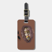 Grillz Aesthetic, Gold Grills (Grillz) teeth art Bagagelabel (Voorkant verticaal)