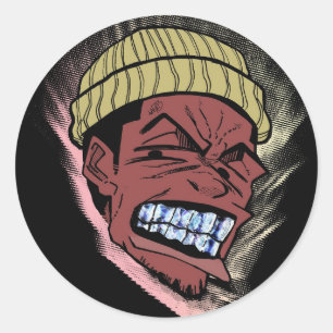 Grillz-sleutelhanger Ronde Sticker