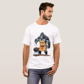 Grillzilla Dad – Grappig Gorilla BBQ T-shirt (Voorkant volledig)