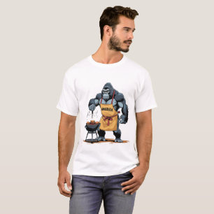 Grillzilla Dad – Grappig Gorilla BBQ T-shirt