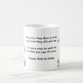 Grim 40e verjaardag Mok (Center)