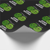 Grim Beans Grappige Groente Gekscherende Donkere B Cadeaupapier (Hoek)