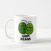 Grim Beans Grappige Veggie Puns Koffiemok (Links)