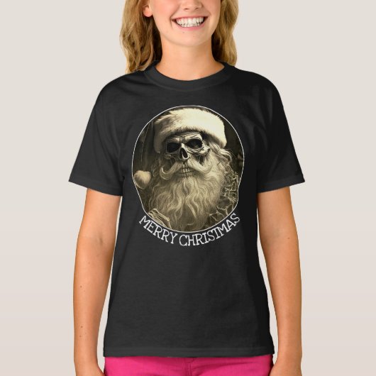 Grim Christmas - Skeleton Santa 65609 T-shirt (Voorkant)