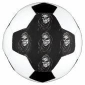 Grim Death Reaper Halloween schedel ontwerp Voetbal (Voorkant)