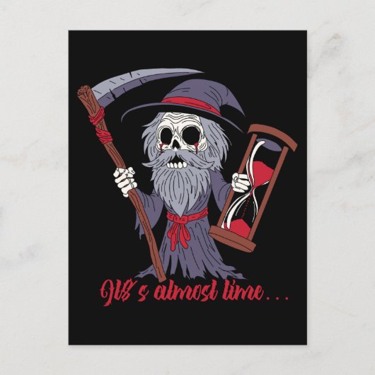Grim Father Time Briefkaart (Voorkant)