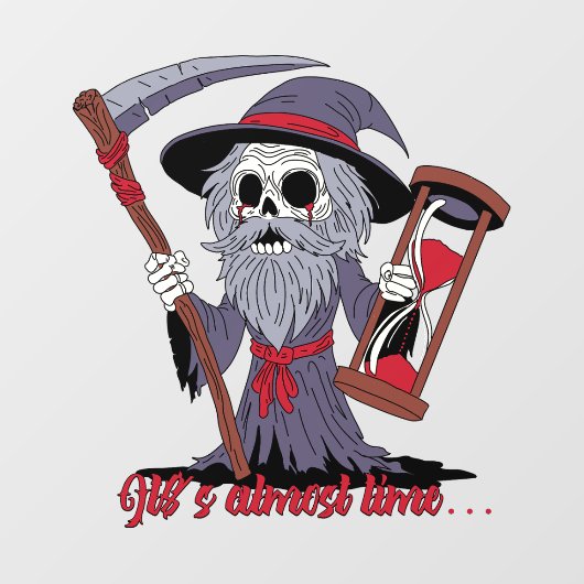 Grim Father Time Raamsticker (Vel)