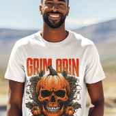 Grim Grin Pompoen Sin Halloween Fusion T-shirt