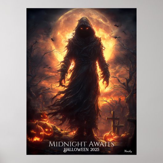 Grim Hollow Watcher Halloween Poster (Voorkant)