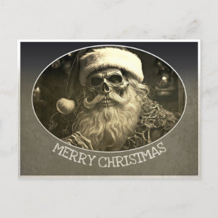 Grim Kerstmis - Skelet Kerstman 65609 Feestdagenkaart